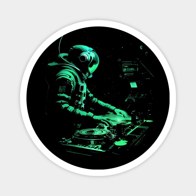 Cool Music DJ - Space Tunes Magnet by HideTheInsanity